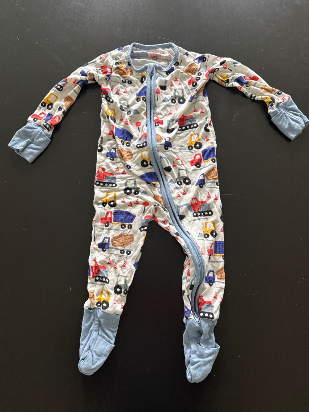 Little Sleepies Pajamas with Construction Print 6-12 months